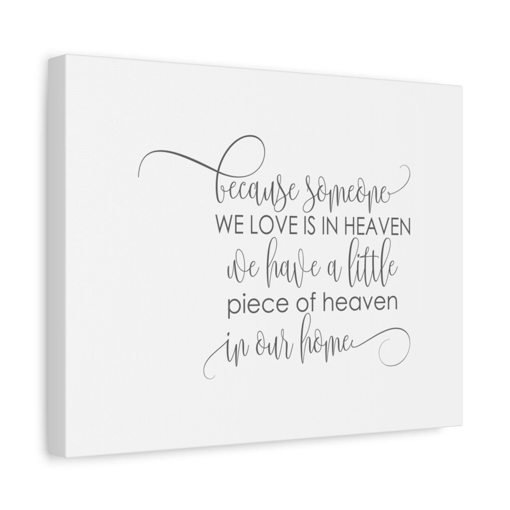 Scripture Canvas Love Is In Heaven PSALM 34:18 Christian Wall Art Bible Verse